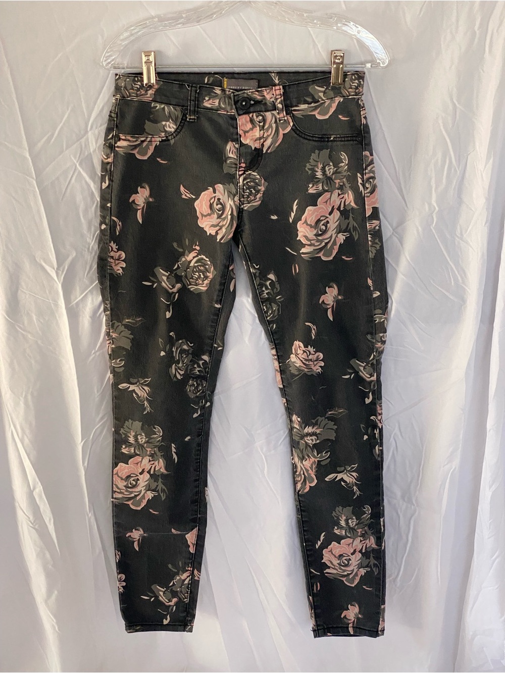 I Jeans by Buffalo Black Jeans with Pink Floral Print